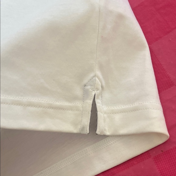 Banana Republic White Polo with Gray Collar - Picture 7 of 8